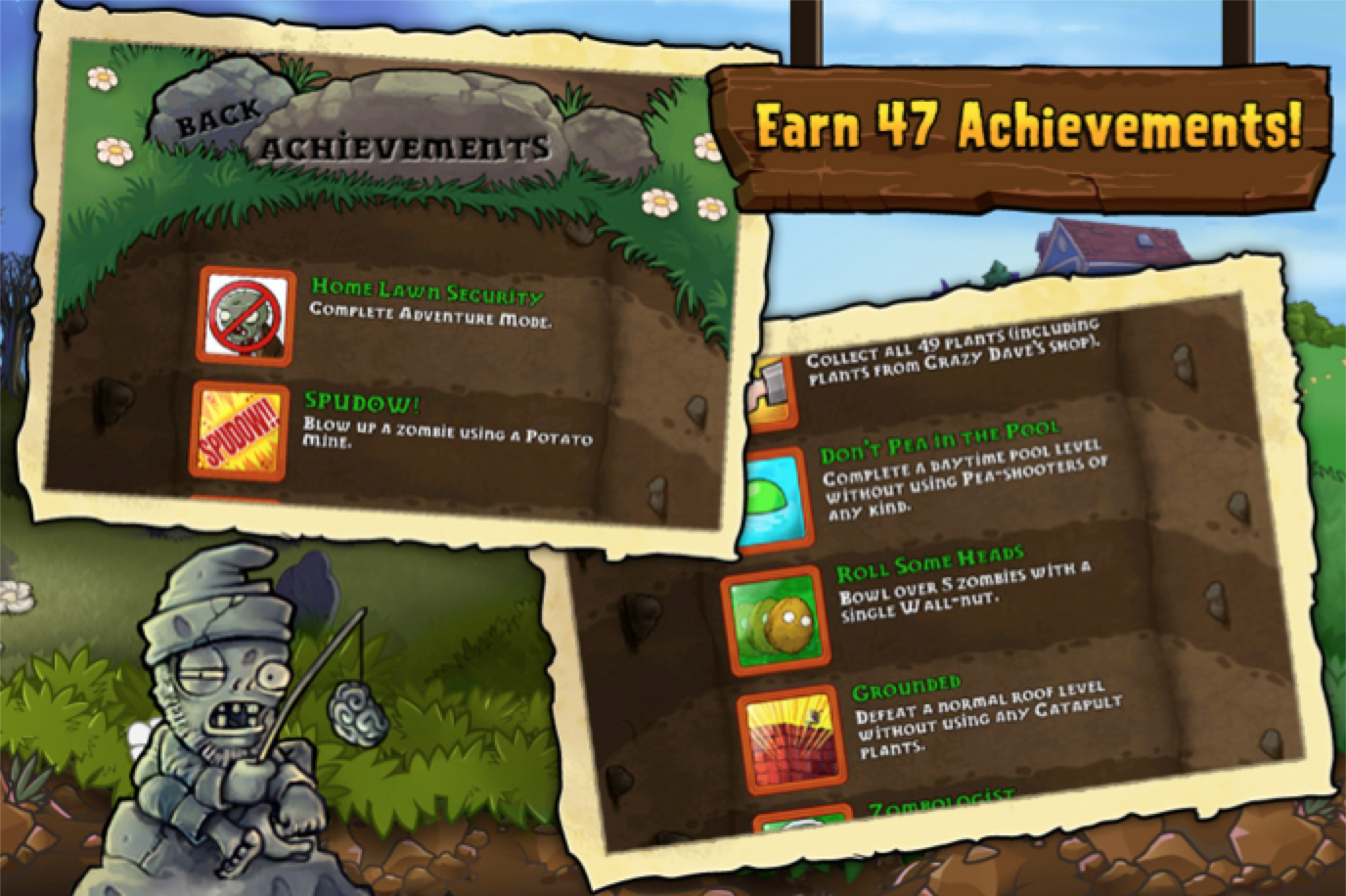 Imagen 3. Captura de pantalla del videojuego Plantas vs.Zombies elaborado por PopCap Games.