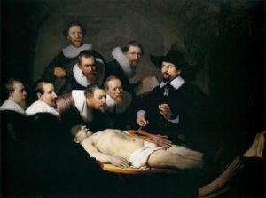 La lección de anatomía del Doctor Nicolaes Tulp. Rembrandt, 1632